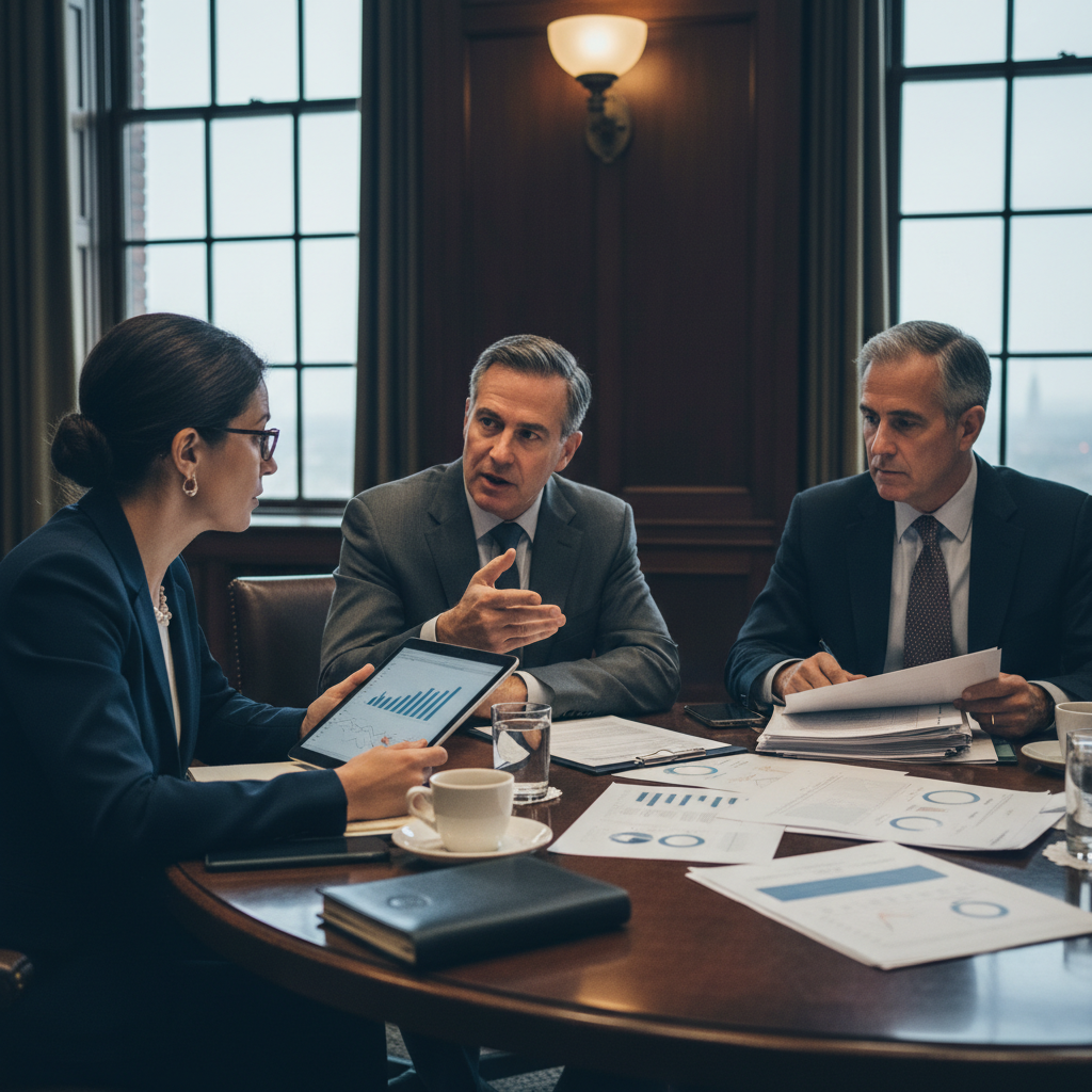 Senior executives at a Harvard AI transformat