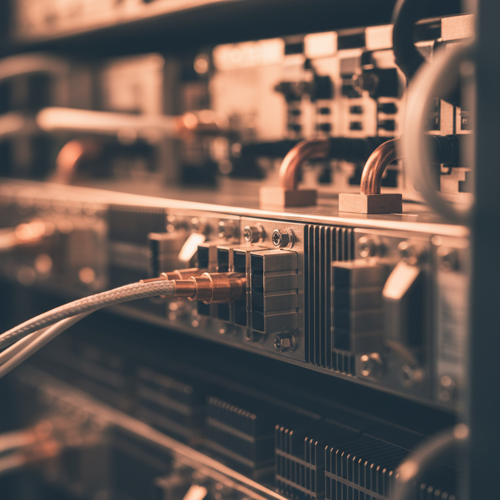 Server rack detail in modern data centre