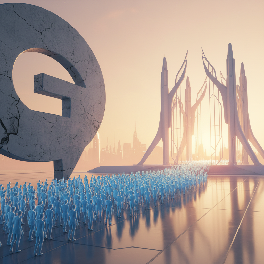 Digital crowd moving from ChatGPT to Claude