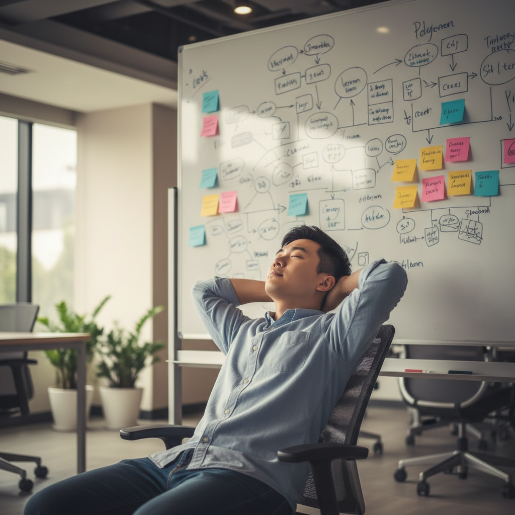 Developer in Singapore testing AI reasoning models