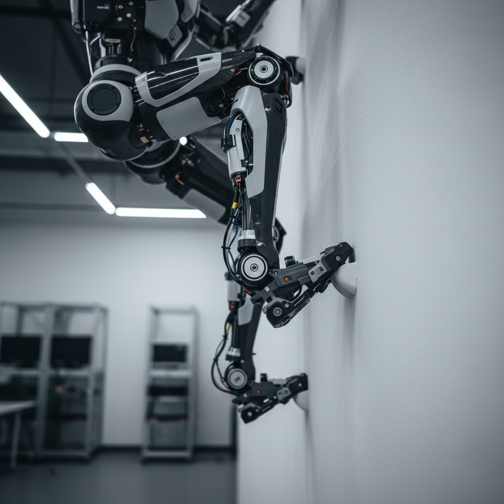 Unitree G1 robot climbing wall in PHP framewo