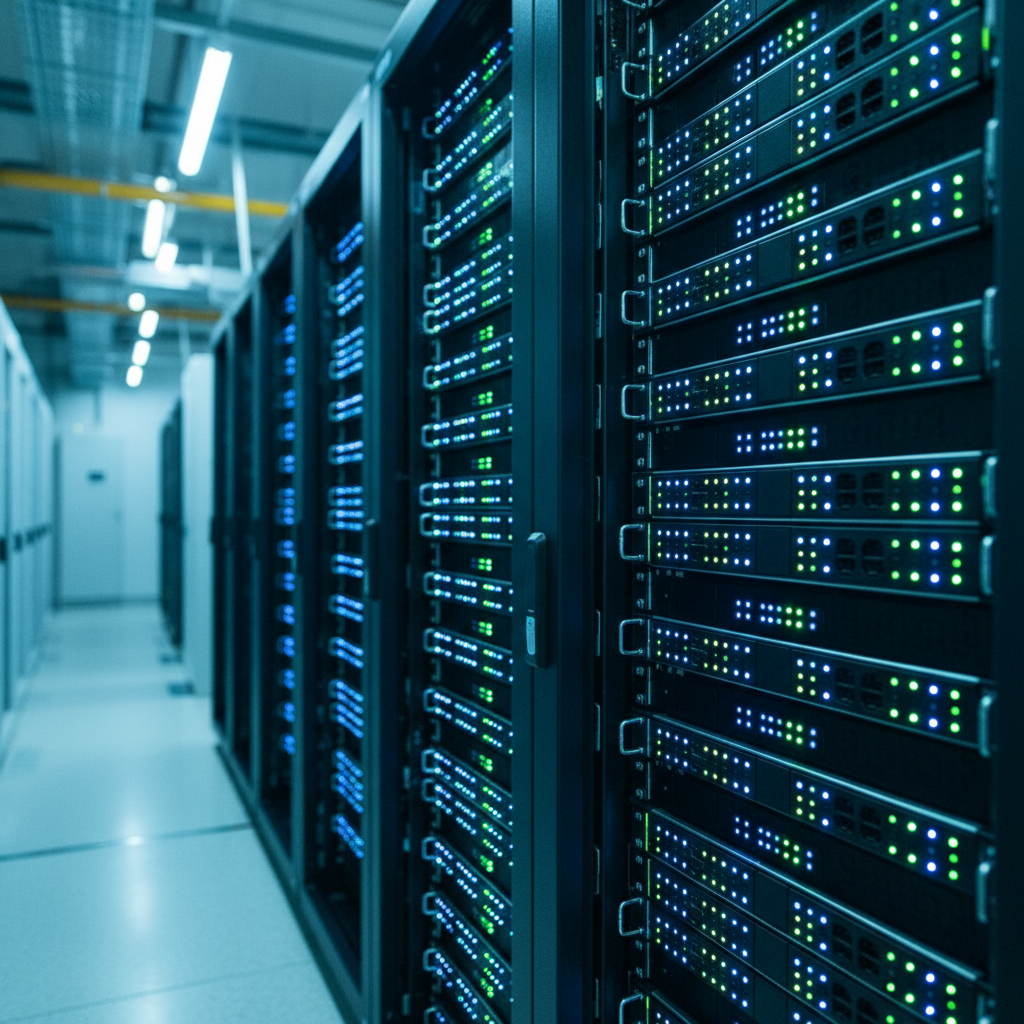 Seoul cityscape with neon-lit tech district at dusk