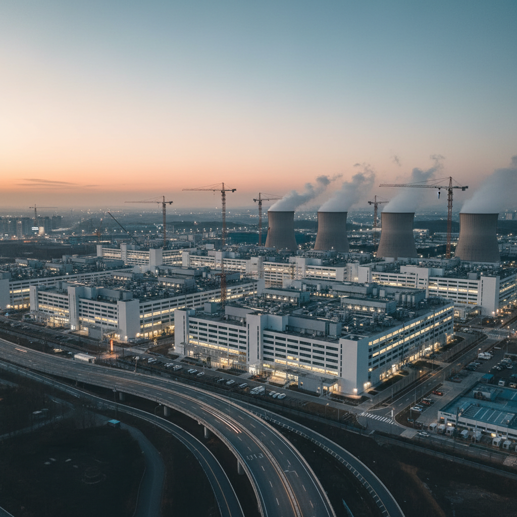 Samsung Pyeongtaek semiconductor campus aerial view