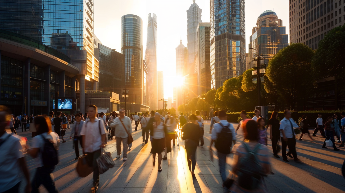 Wide_shot_of_crowded_modern_Asian_business_district
