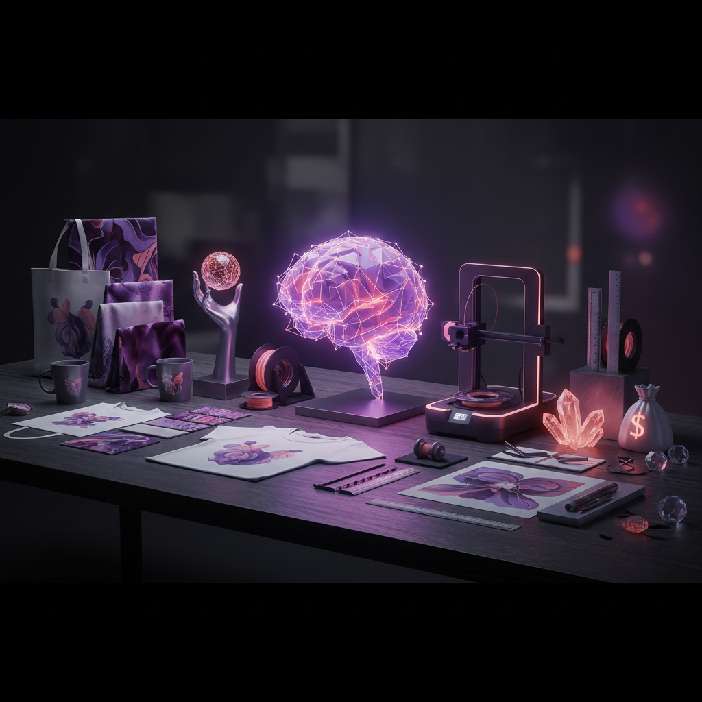 How to Use AI to Design and Sell Custom Merchandise - AI guide featured image