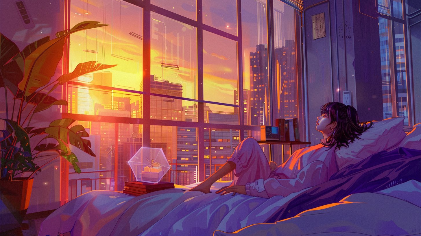 A moody, atmospheric still-life photograph of a laptop casting blue light onto a notebook and pen, symbolising the transition from manual work to AI-assisted productivity