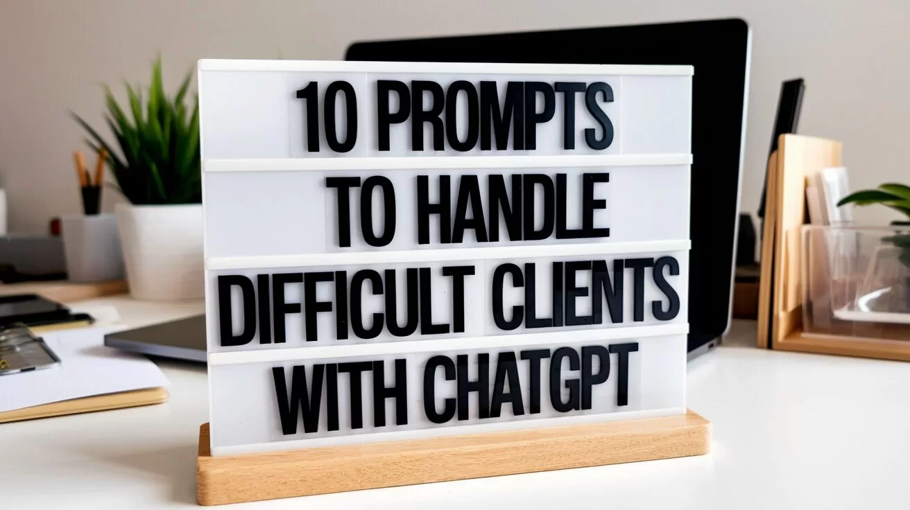 10 Prompts to Handle Difficult Clients with ChatGPT