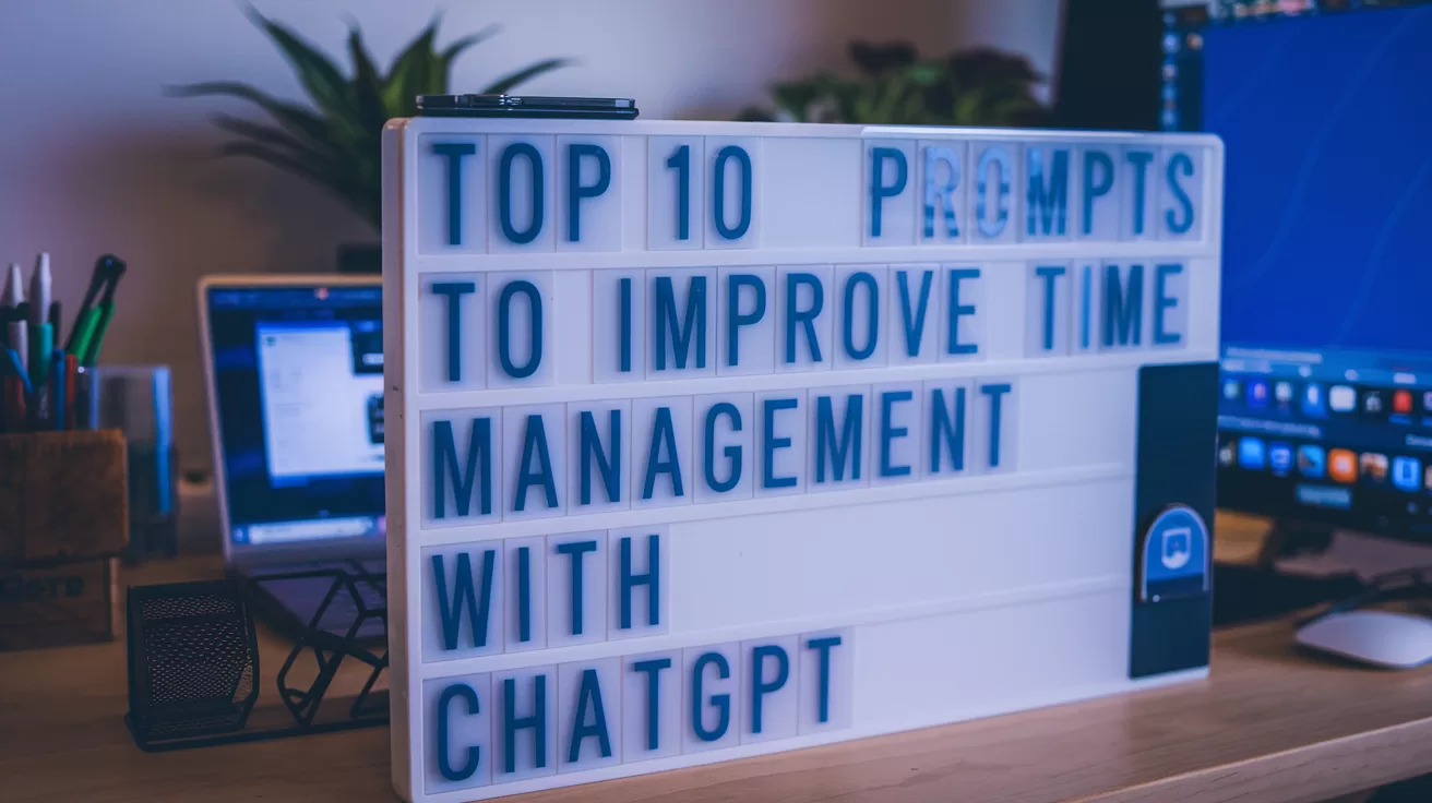 10 Prompts to Improve Time Management with ChatGPT
